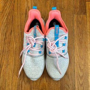 Adidas Pink and Grey Sneakers Kids 7/ Womens 8
